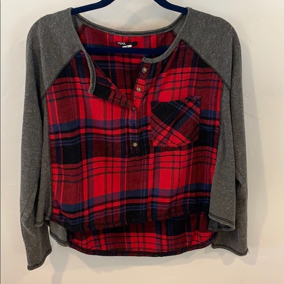 Cropped Flannel Shirt in Medium by BDG from UO - Picture 4 of 4